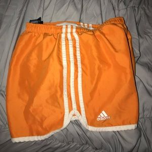 Orange Adidas Tennessee shorts